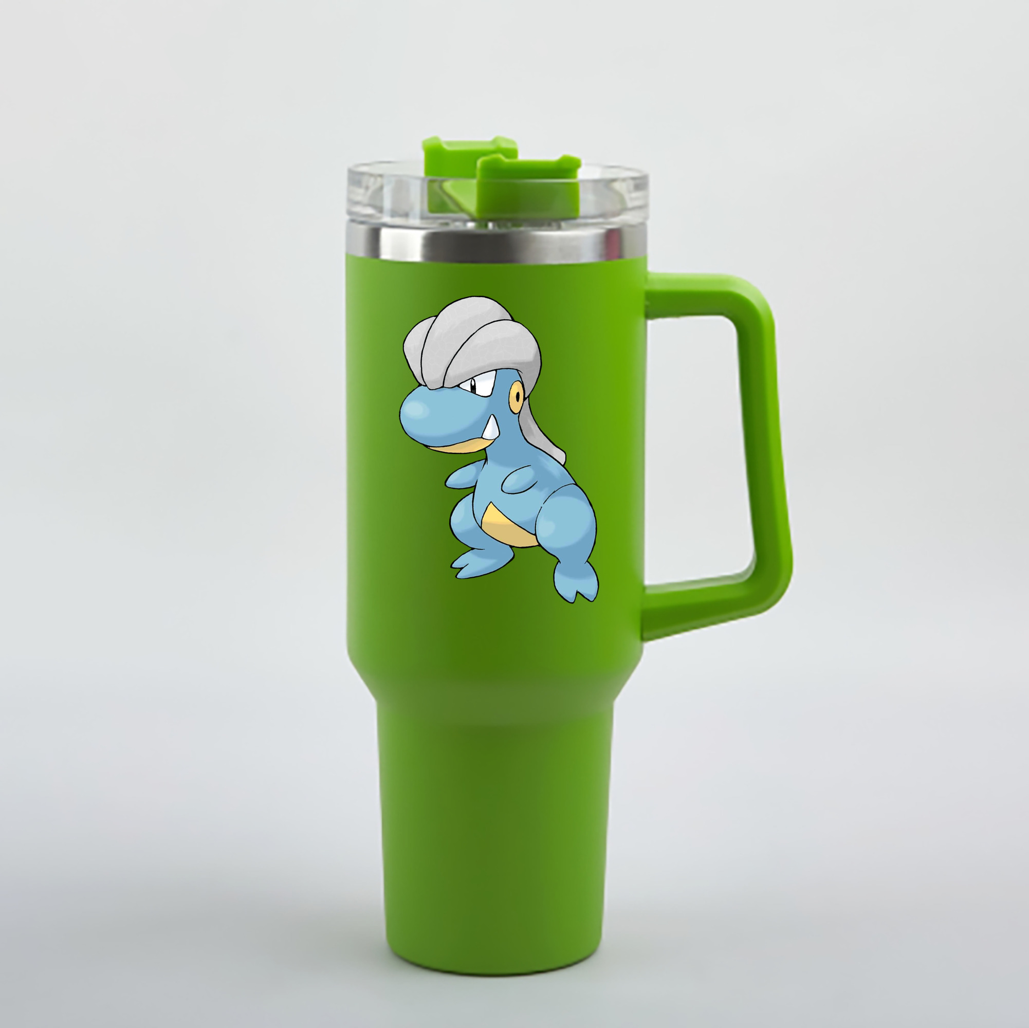（画像用） ポケットモンスター Pokémon 1200mL車用タンブラー - クリスタルステッカー（プラスチックストロー付き）